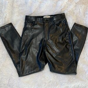 Abercrombie Vegan Leather jeans